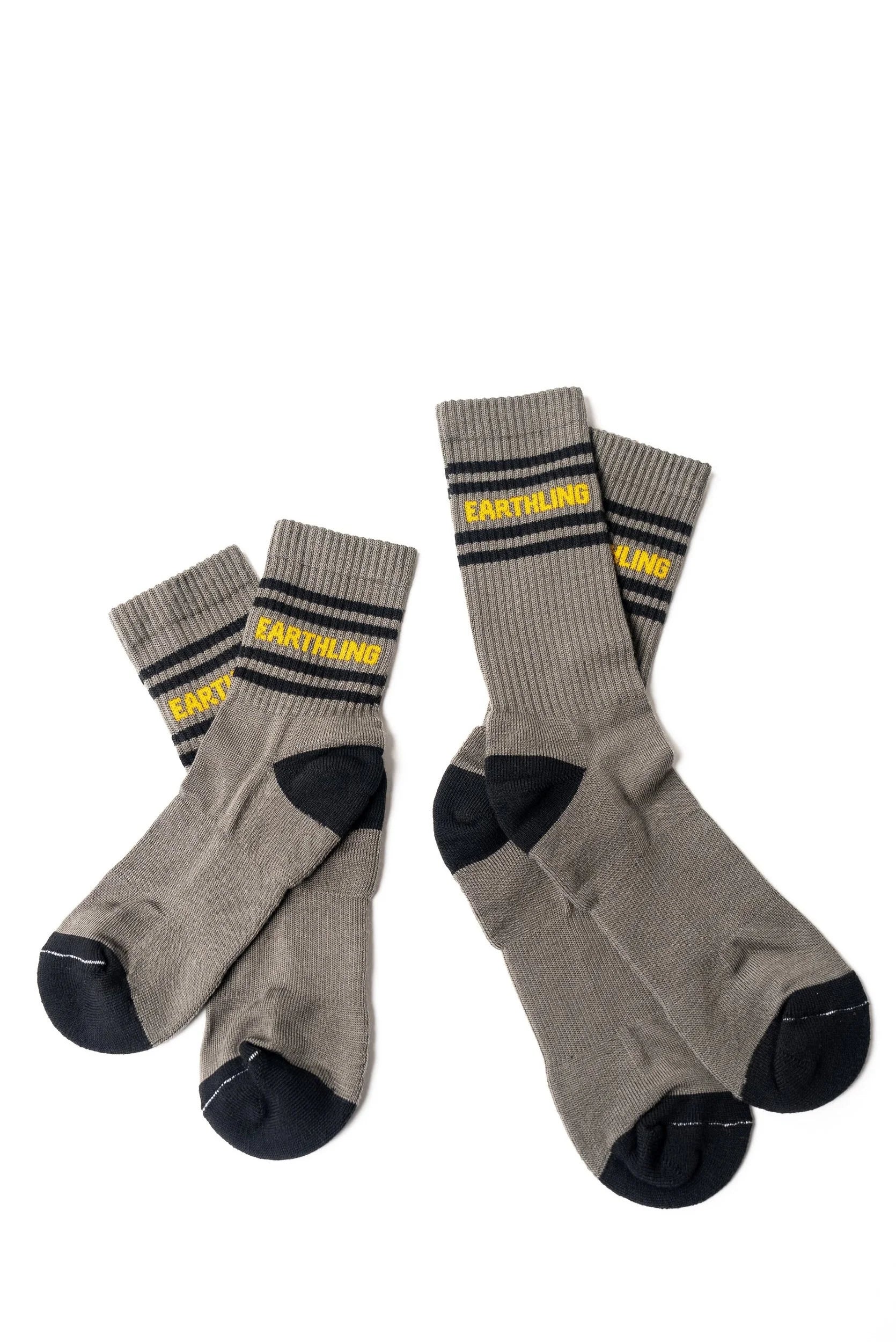 Earthling knit socks in crew and quarter styles